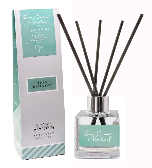 Reed Diffusers - 100ml, Lime, Coconut and Vanilla