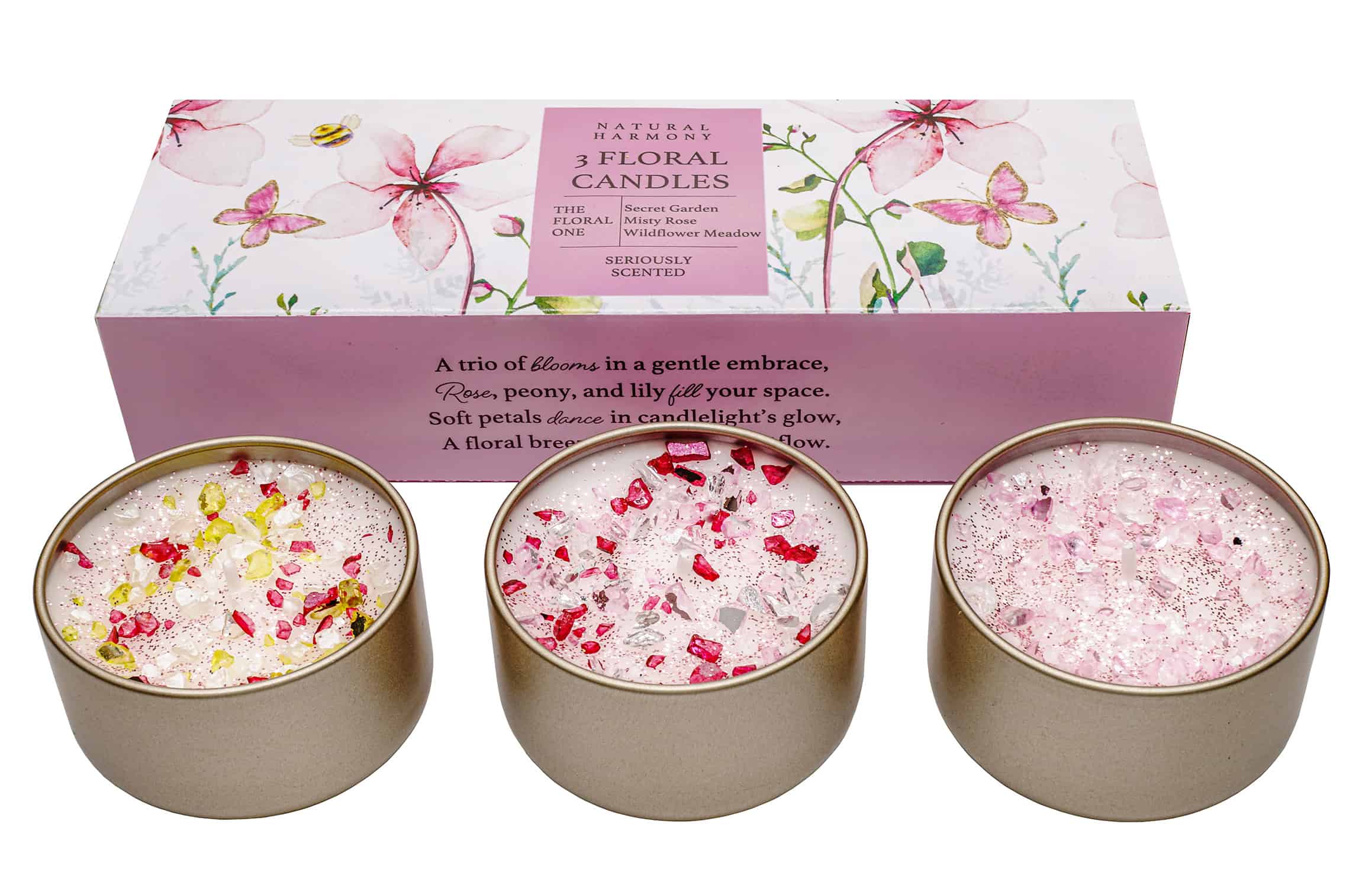 Natural Harmony - Floral Collection Three Lites